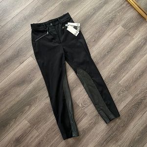 Dolce & Gabbana leather detail jean trousers Black size 44